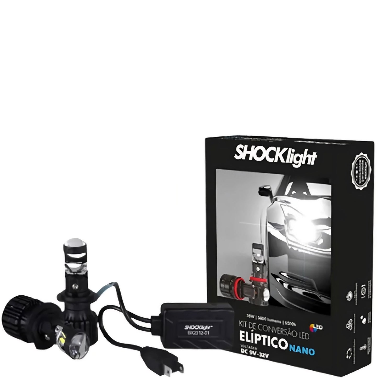 Ultra Led Shocklight Elíptico Nano 6500k 12v + T10